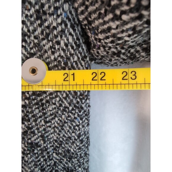 Vintage New York Girl Gray Coat Women's Size 7 Shell Tweed Polyester Lining - Picture 12 of 13